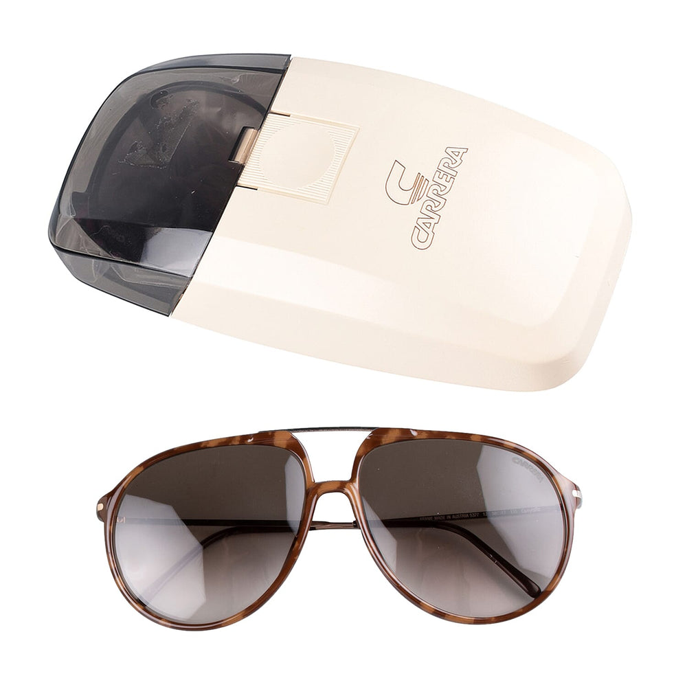 CARRERA Unisex Dark Brown Aviator Sunglasses with Metal Slides