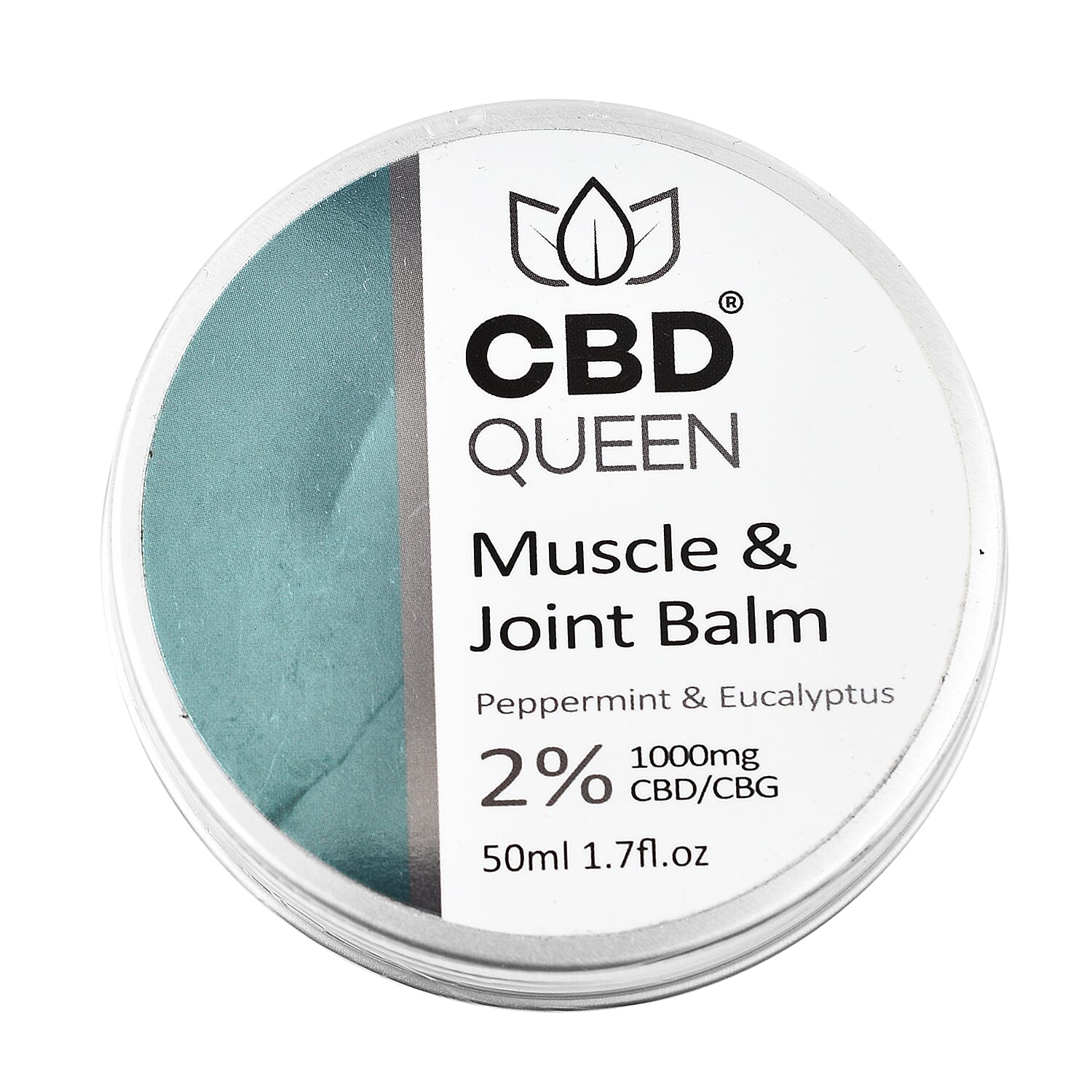 CBD Queen 2000mg Broad Oil (Peppermint) with 50ml 2% Muscle and Joint Balm