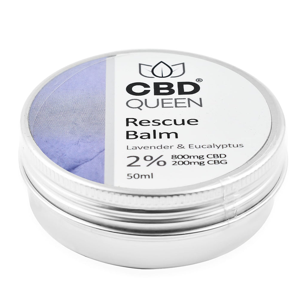 CBD Queen 2000mg Broad Oil (Peppermint) with 50ml 2% Rescue Balm