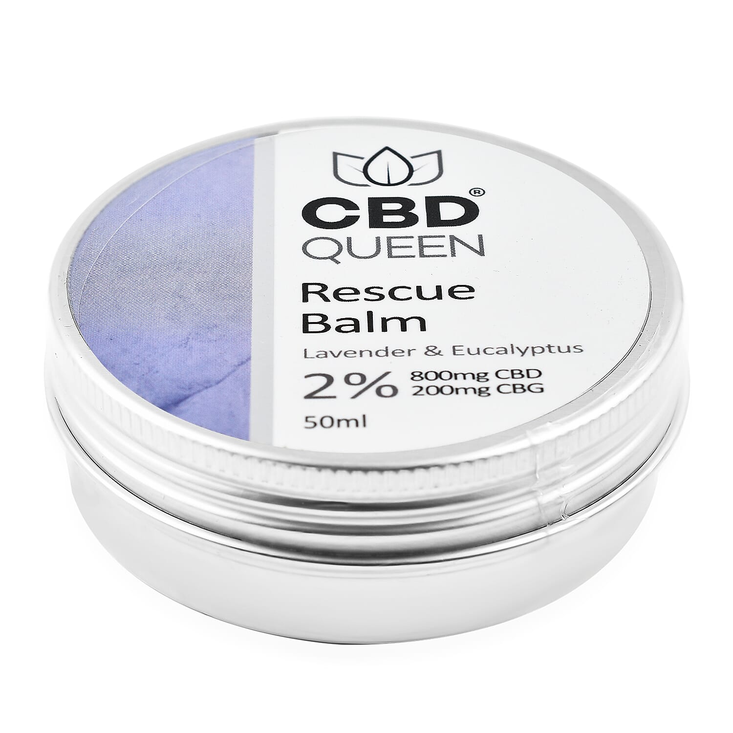 CBD Queen 2000mg Broad Oil (Peppermint) with 50ml 2% Rescue Balm