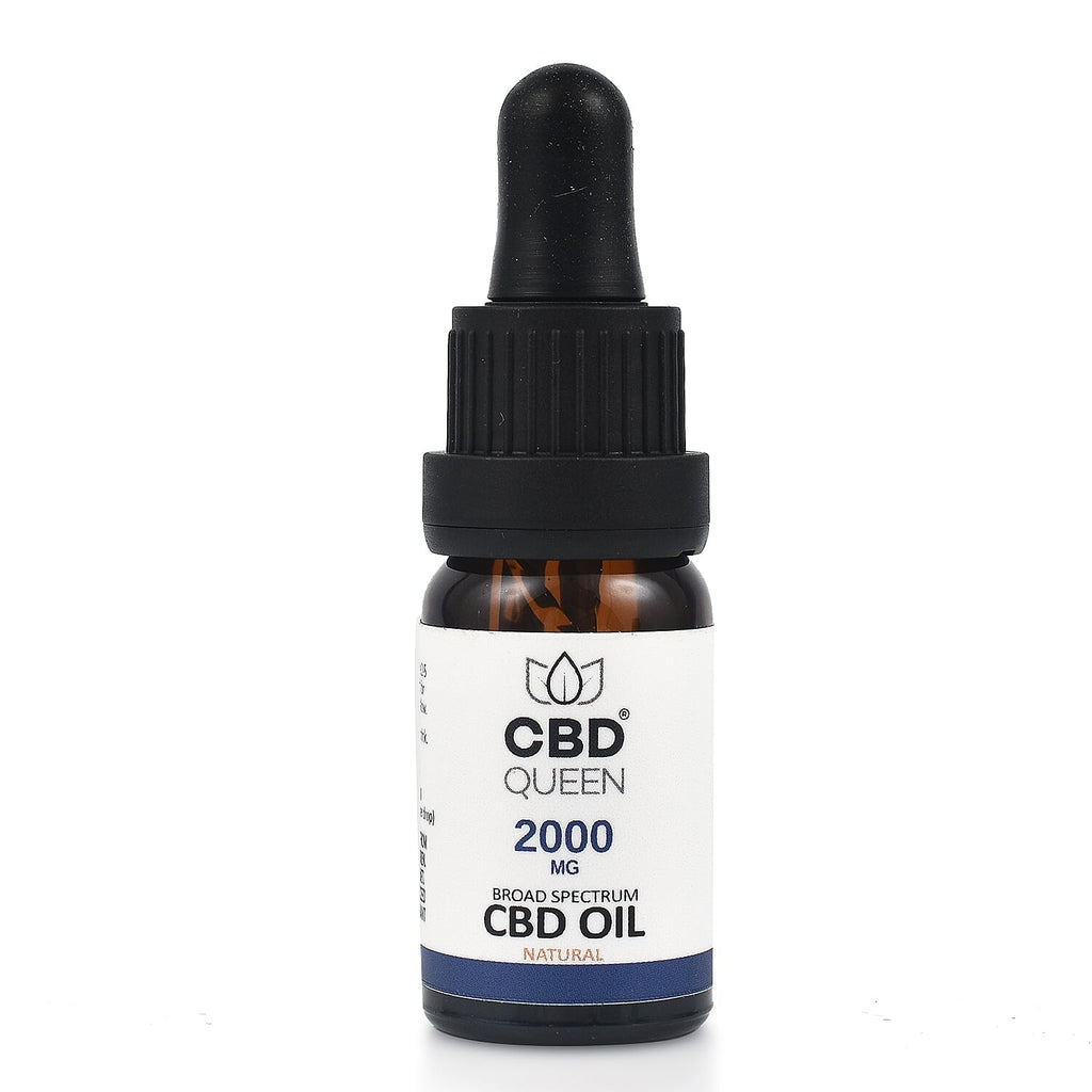 CBD Queen- Broad Spectrum 10ml Oil 20% - 2000mg - Natural with FREE 10ml Balm