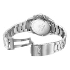 CHRISTOPHE DUCHAMP GRAND MONT Swiss Movt. 10 ATM WR Sapphire Crystal Glass Blue Dial Stainless Steel Watch with Silver Colour Chain Strap