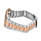 CHRISTOPHE DUCHAMP Grand Mont Swiss Movt. White Dial Watch with Dual Colour Chain Strap 10 ATM WR Sapphire Crystal Glass