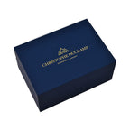 CHRISTOPHE DUCHAMP Grand Mont Swiss Movt. White Dial Watch with Dual Colour Chain Strap 10 ATM WR Sapphire Crystal Glass