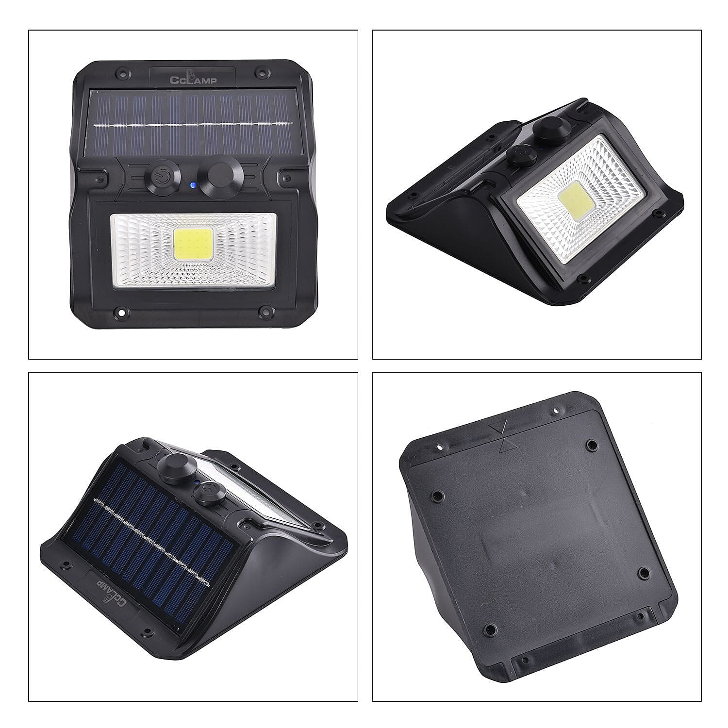 Solar Lamp with Sensor for Outdoor Use with (Battery 3000mAH Inc.) - Black