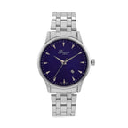CLASSIC GENOA TIME V2 Miyota GM12 Japan Movt. 3ATM Water Resistant Blue Dial Watch with Silver Colour Stainless Steel Strap