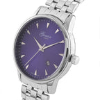 CLASSIC GENOA TIME V2 Miyota GM12 Japan Movt. 3ATM Water Resistant Blue Dial Watch with Silver Colour Stainless Steel Strap
