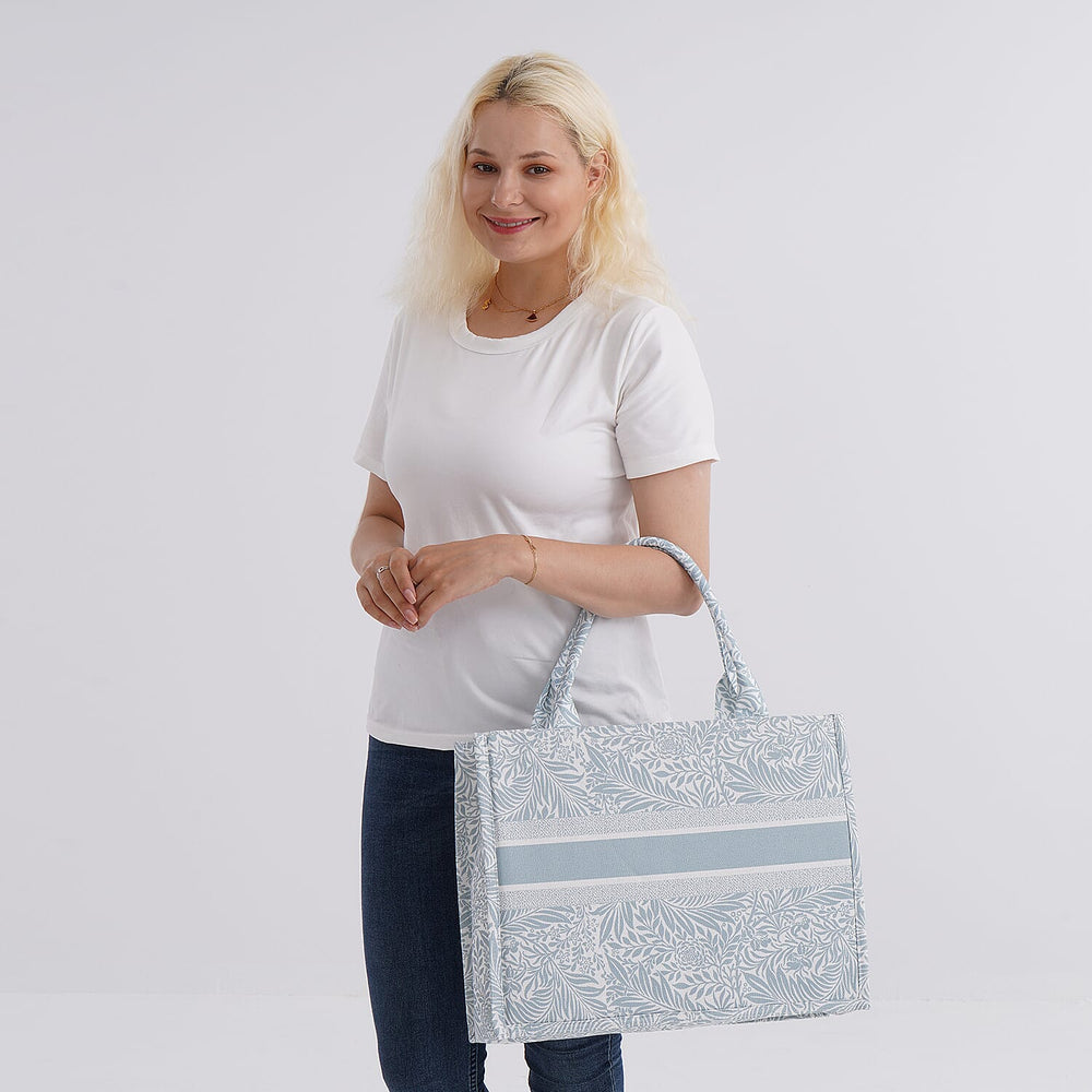 Closeout Offer - The Designer Inspired Tote Bag - Light Green