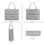 Closeout Offer - The Designer Inspired Tote Bag - Light Green