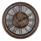 COG Wall Clock 53cm - Brown