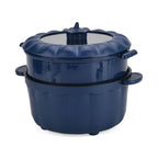 Bliss - Beyond Electric Hot Pot, Frying, Stewing, And Stir-Fry Functions, Adjustable Temperature (2.5 Liters) - Navy