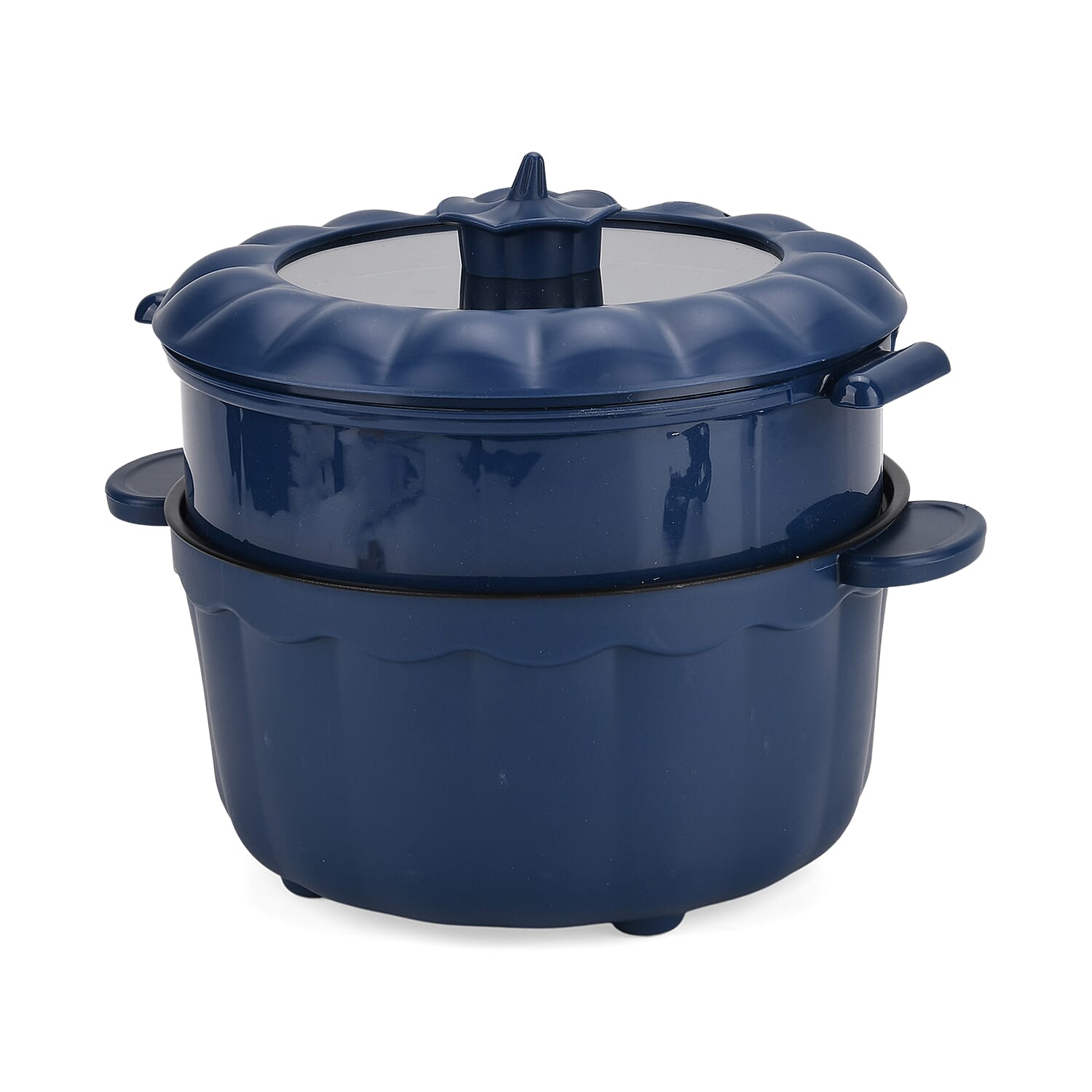 Bliss - Beyond Electric Hot Pot, Frying, Stewing, And Stir-Fry Functions, Adjustable Temperature (2.5 Liters) - Navy