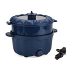 Bliss - Beyond Electric Hot Pot, Frying, Stewing, And Stir-Fry Functions, Adjustable Temperature (2.5 Liters) - Navy