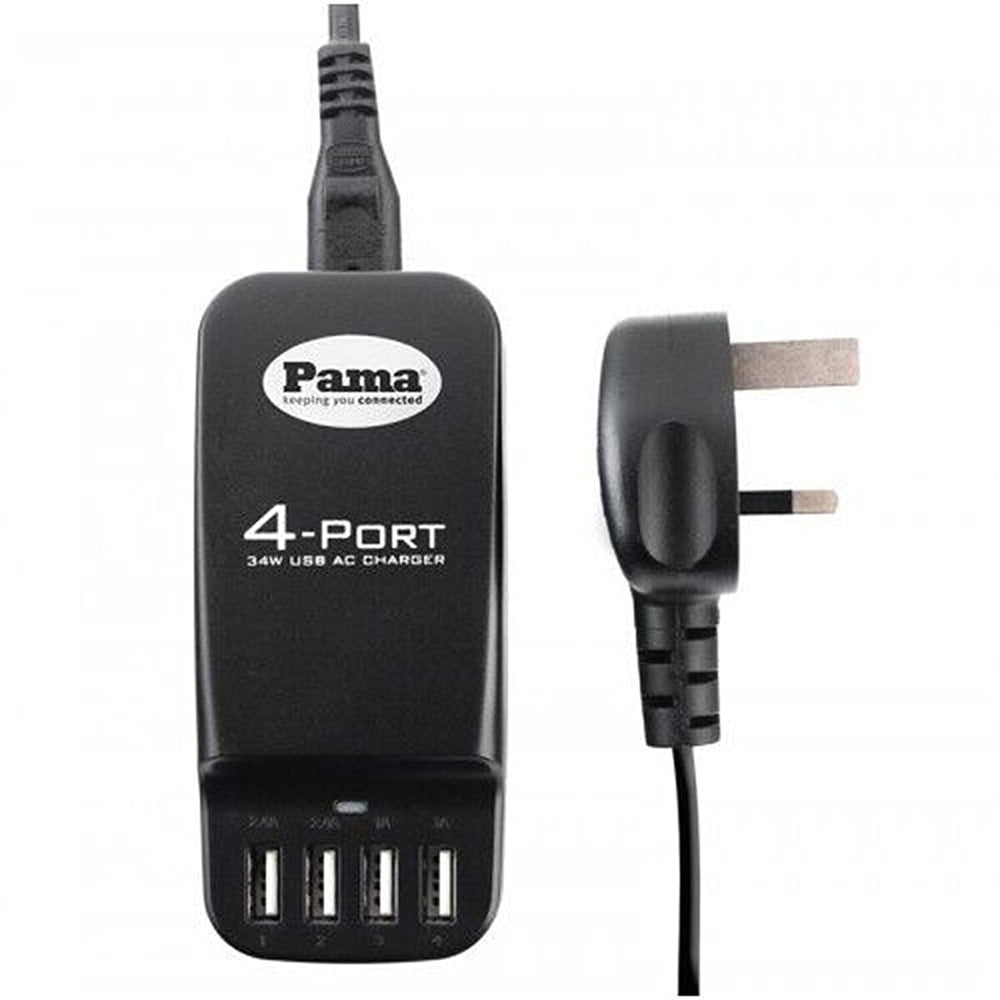 Essential 4 Port USB Extension Cable - Black