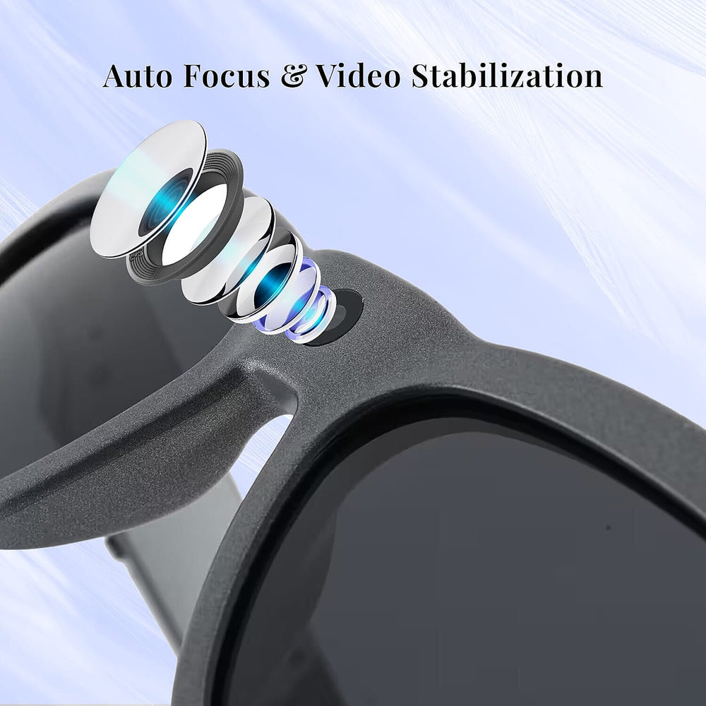 Royale HD Video Recording Sunglasses Titanium - Dark Grey