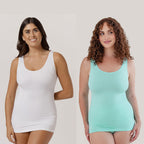 Camyz Shaping Reversible Cami 2pk(Aqua-White-S)