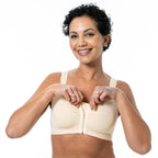 Cancer Research UK Front Fastening Full Coverage Wide Straps Comfort Bra (Size XXXL) - Blush