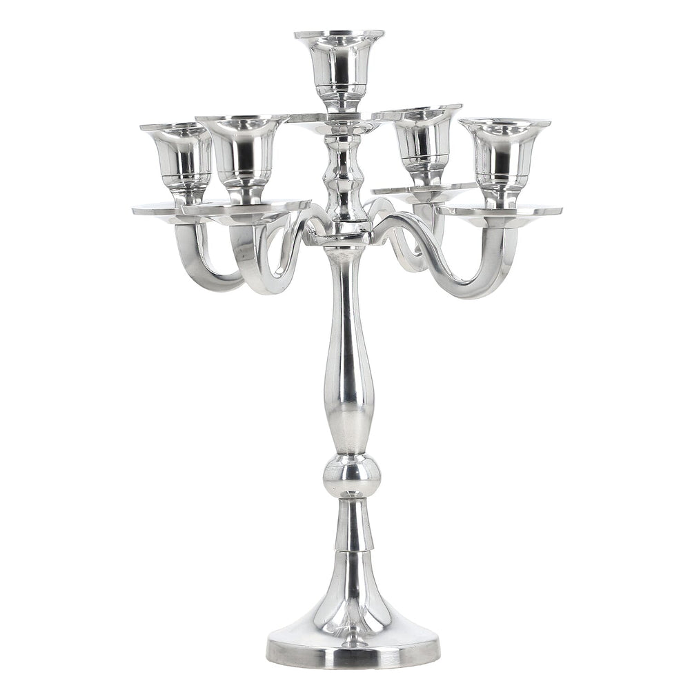 Candle Holder One Size- Silver & Silver