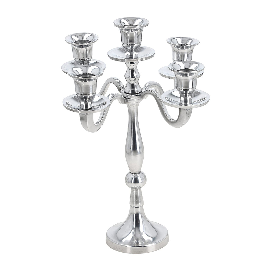 Candle Holder One Size- Silver & Silver