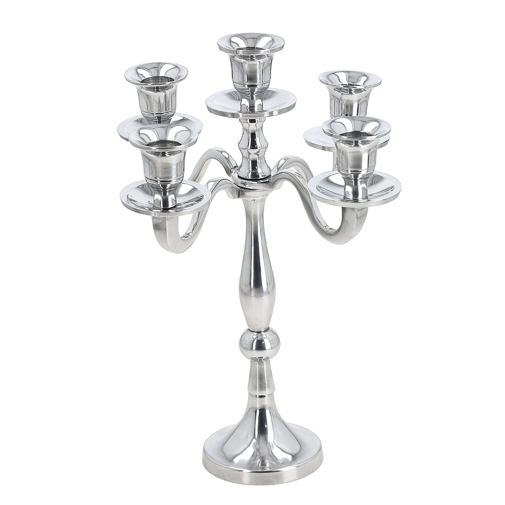 Candle Holder One Size- Silver & Silver
