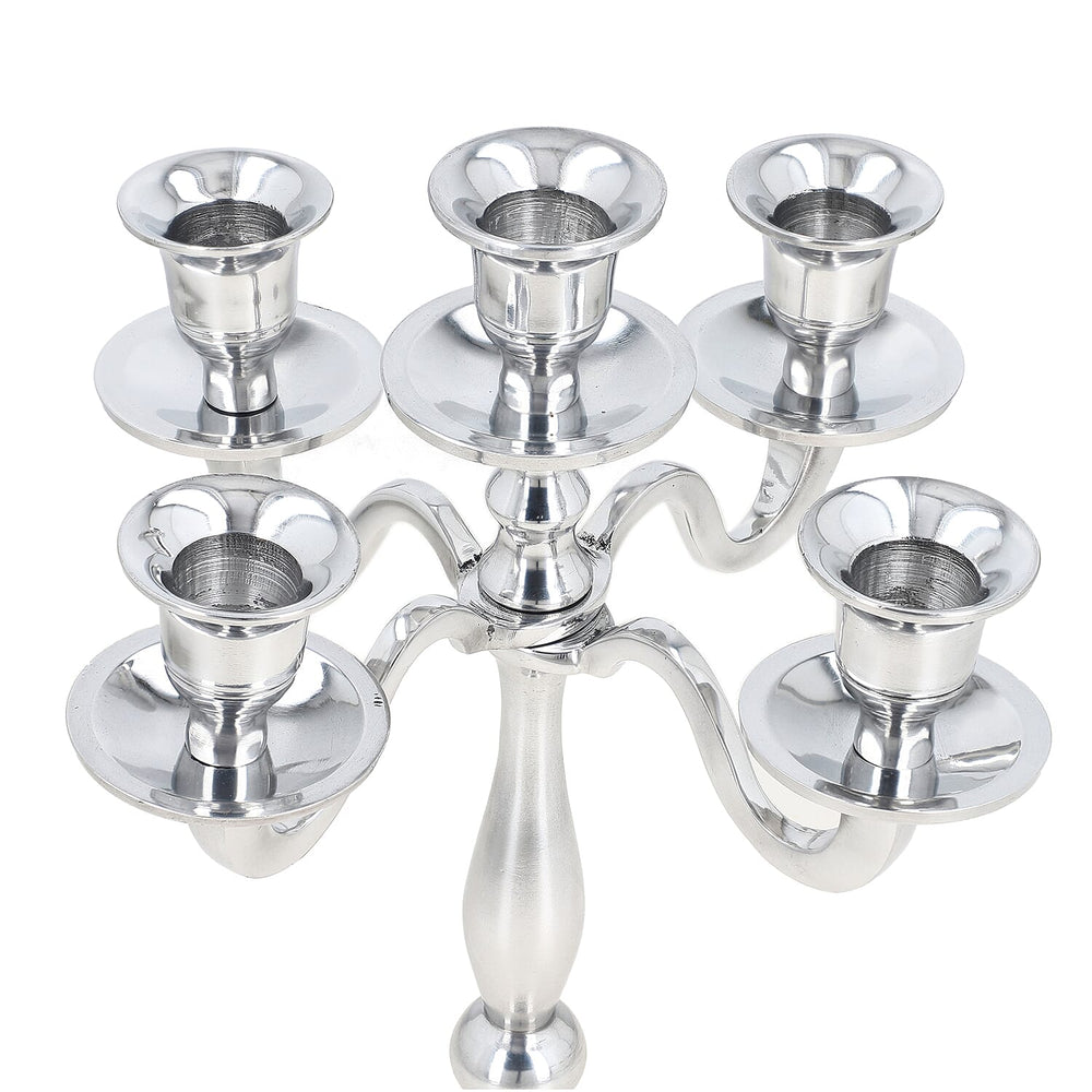 Candle Holder One Size- Silver & Silver
