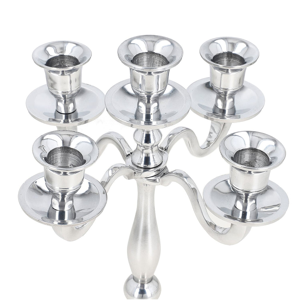 Candle Holder One Size- Silver & Silver