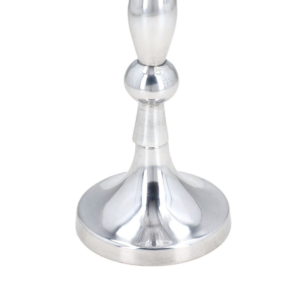Candle Holder One Size- Silver & Silver