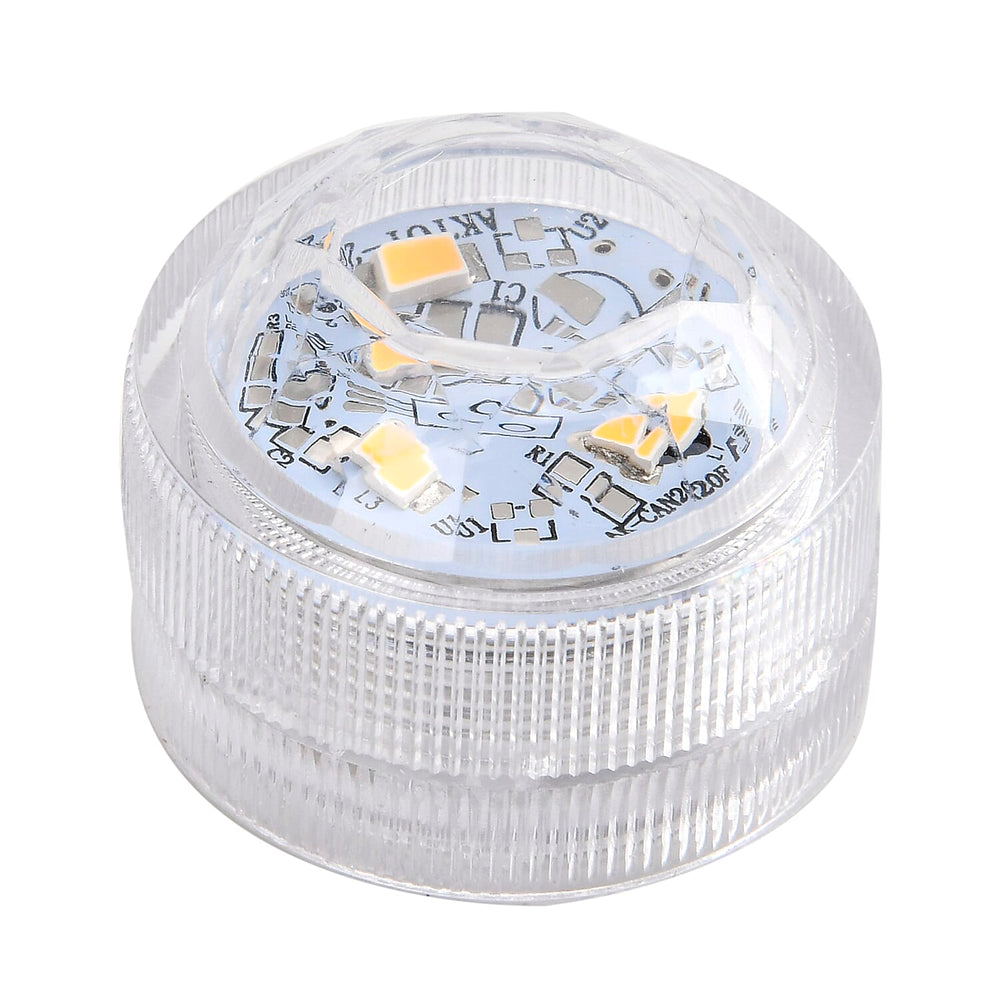 Set of 2 Porcelain Candle Holder With LED Light - White