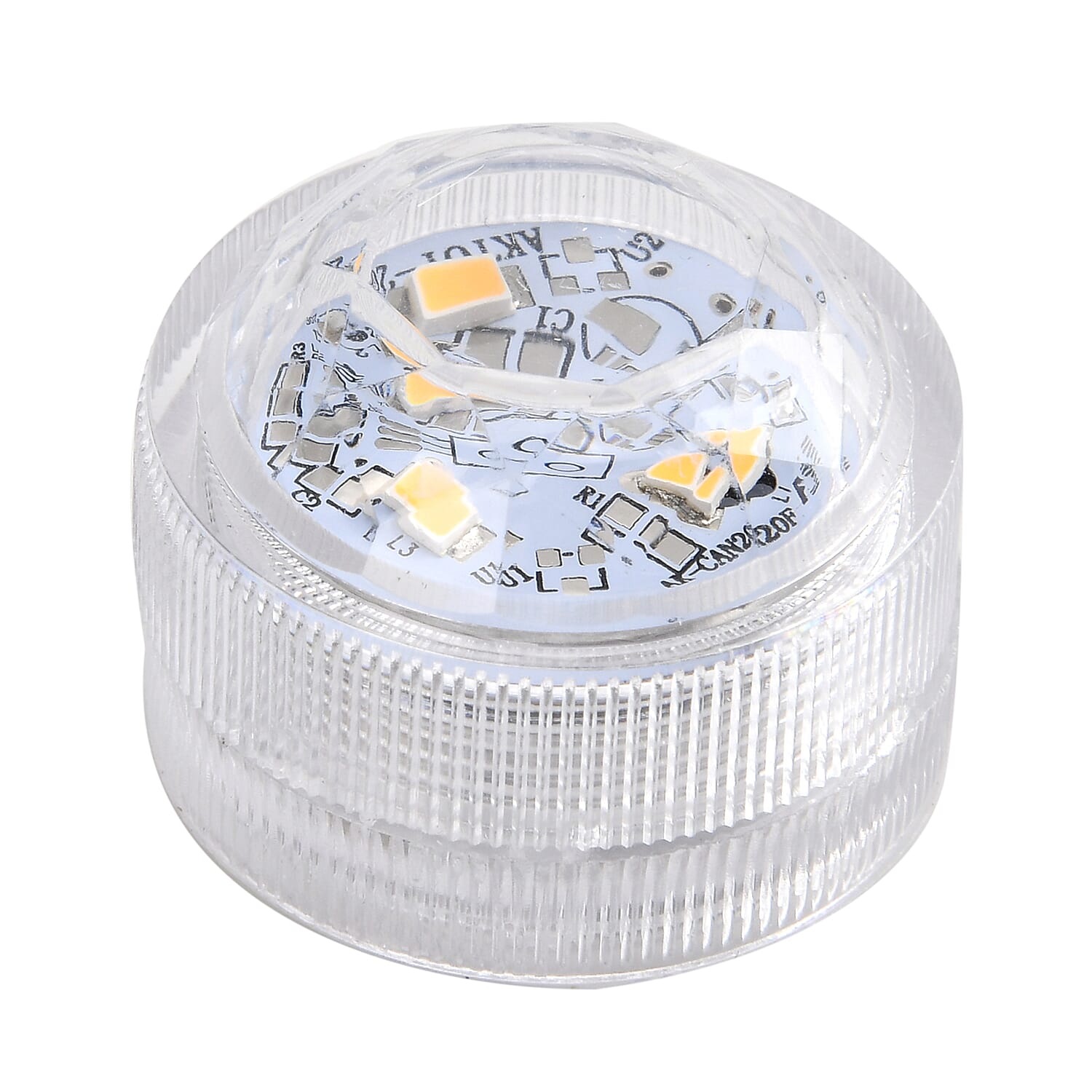 Set of 2 Porcelain Candle Holder With LED Light - White
