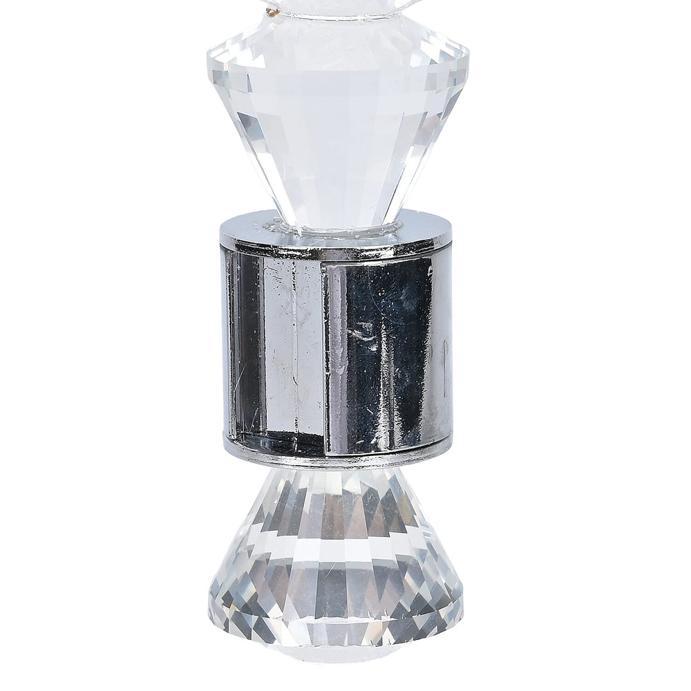 3 Arm Cone Shaped Candle Holder - Transparent