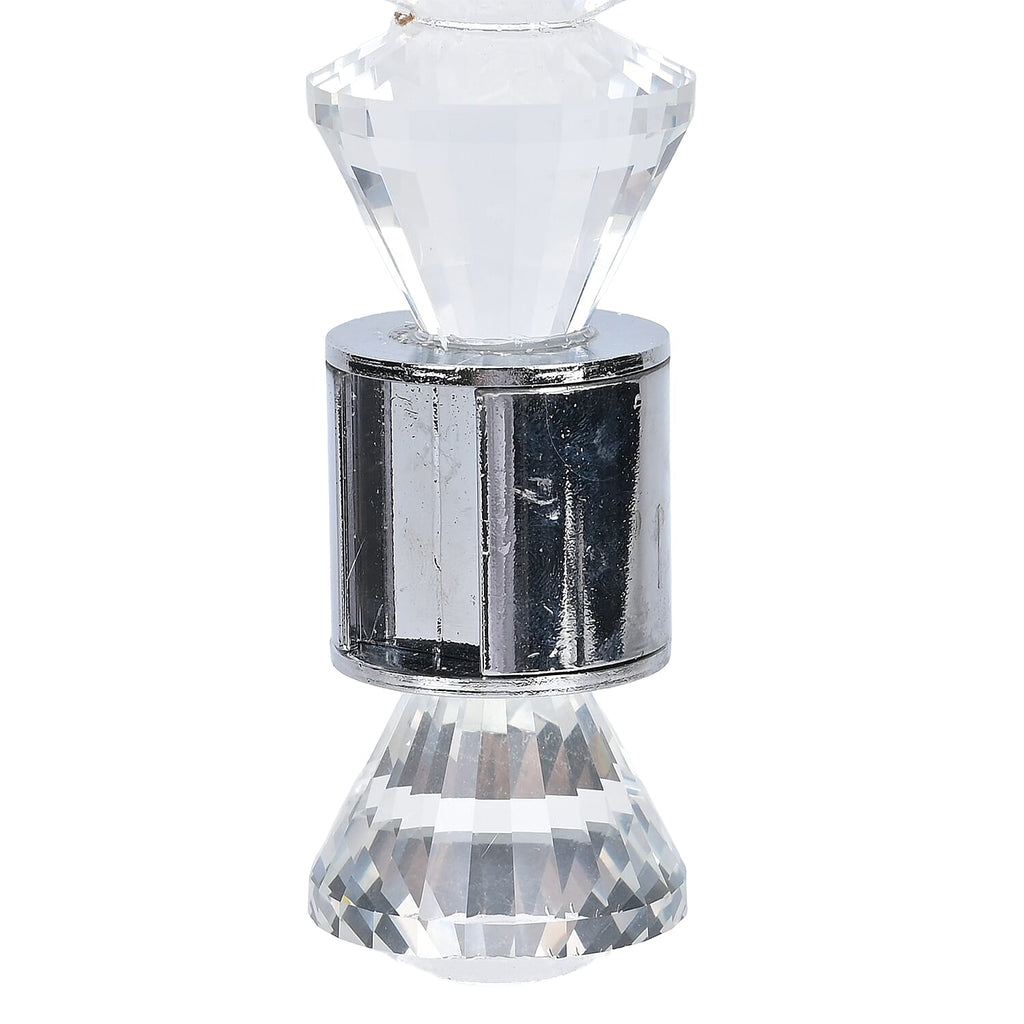 3 Arm Cone Shaped Candle Holder - Transparent