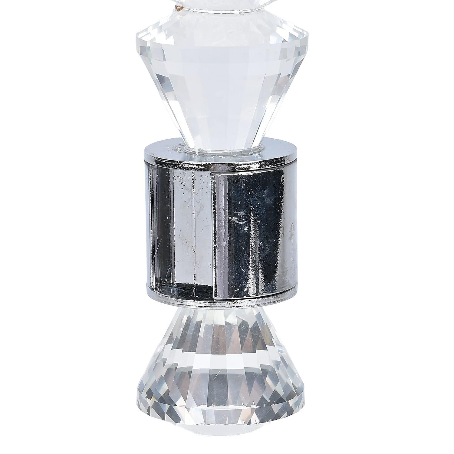 3 Arm Cone Shaped Candle Holder - Transparent