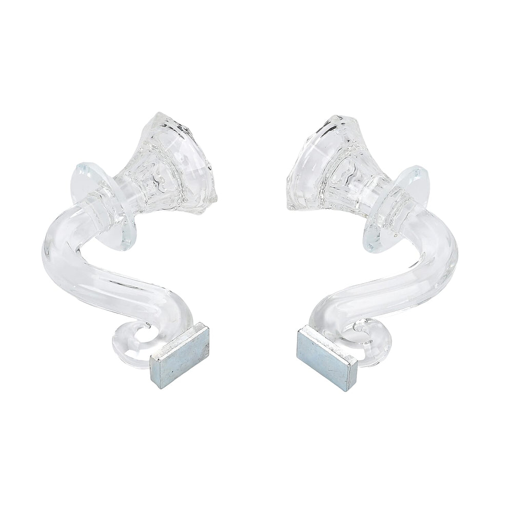 3 Arm Cone Shaped Candle Holder - Transparent