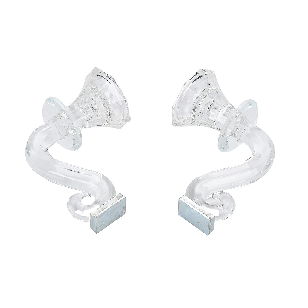 3 Arm Cone Shaped Candle Holder - Transparent