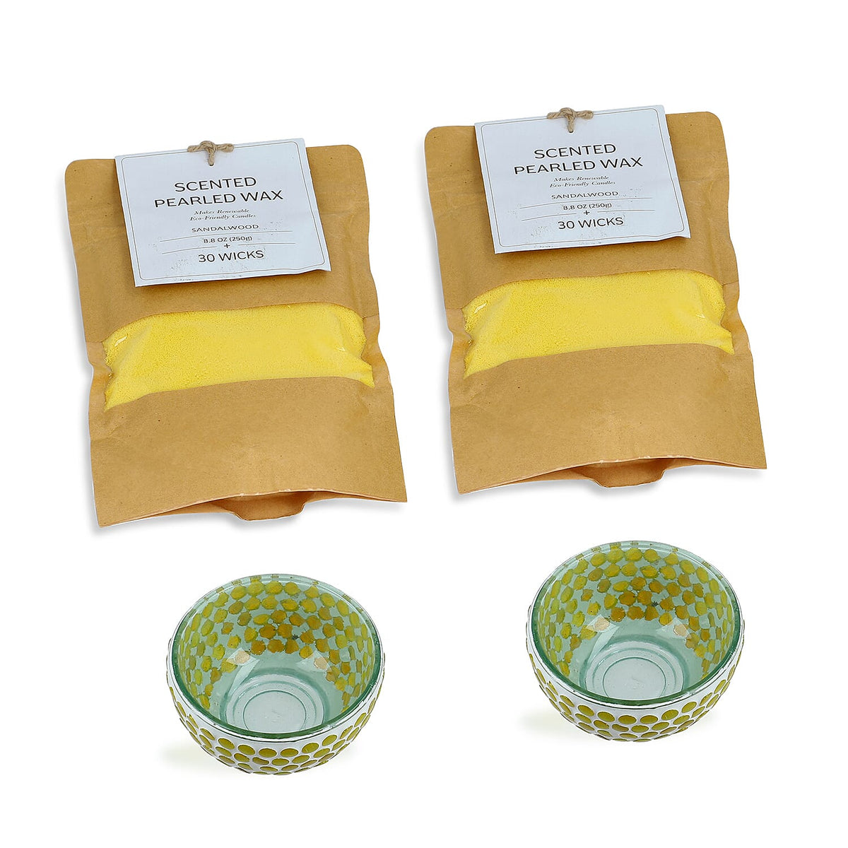 Candle Making Kit - 100% Plant-Based Pearled Wax
