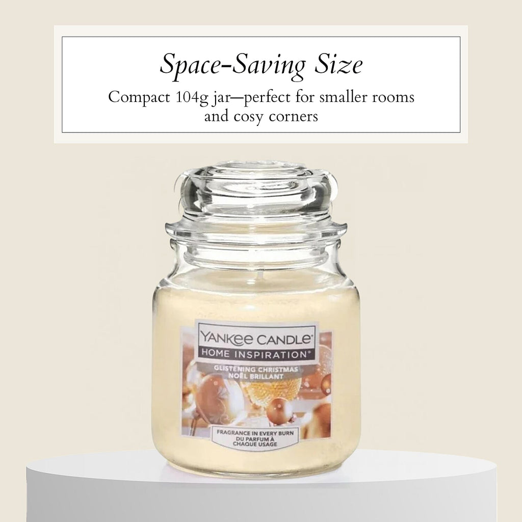 One Time closeout- Yankee Home Inspiration Candle 104g - Glistening Christmas