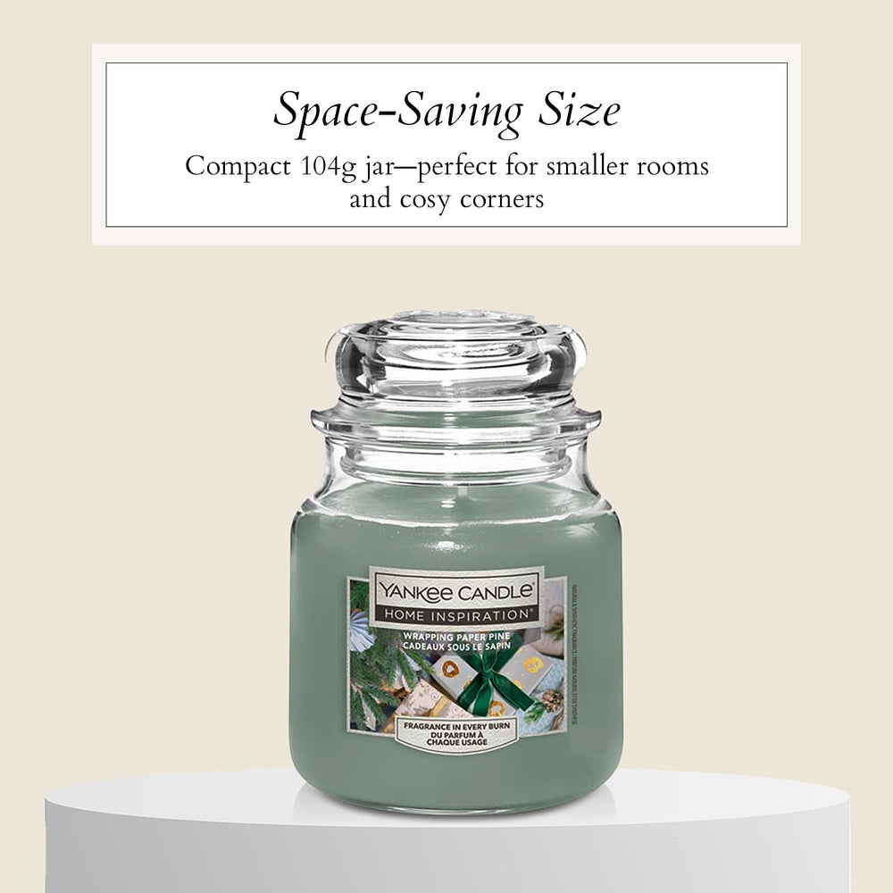 One Time Closeout- Yankee Home Inspiration Candle 104g  - Wrapping Paper Pine