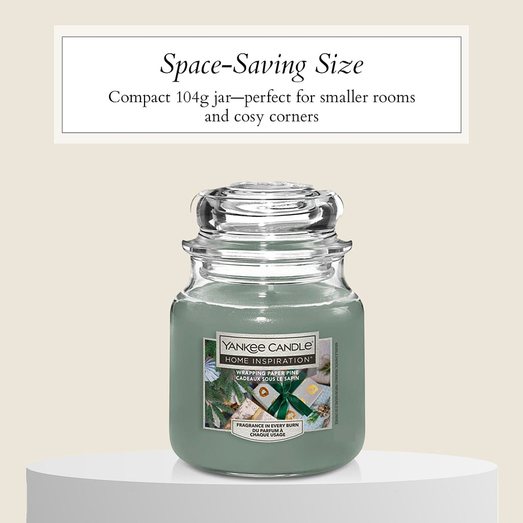 One Time Closeout- Yankee Home Inspiration Candle 104g  - Wrapping Paper Pine