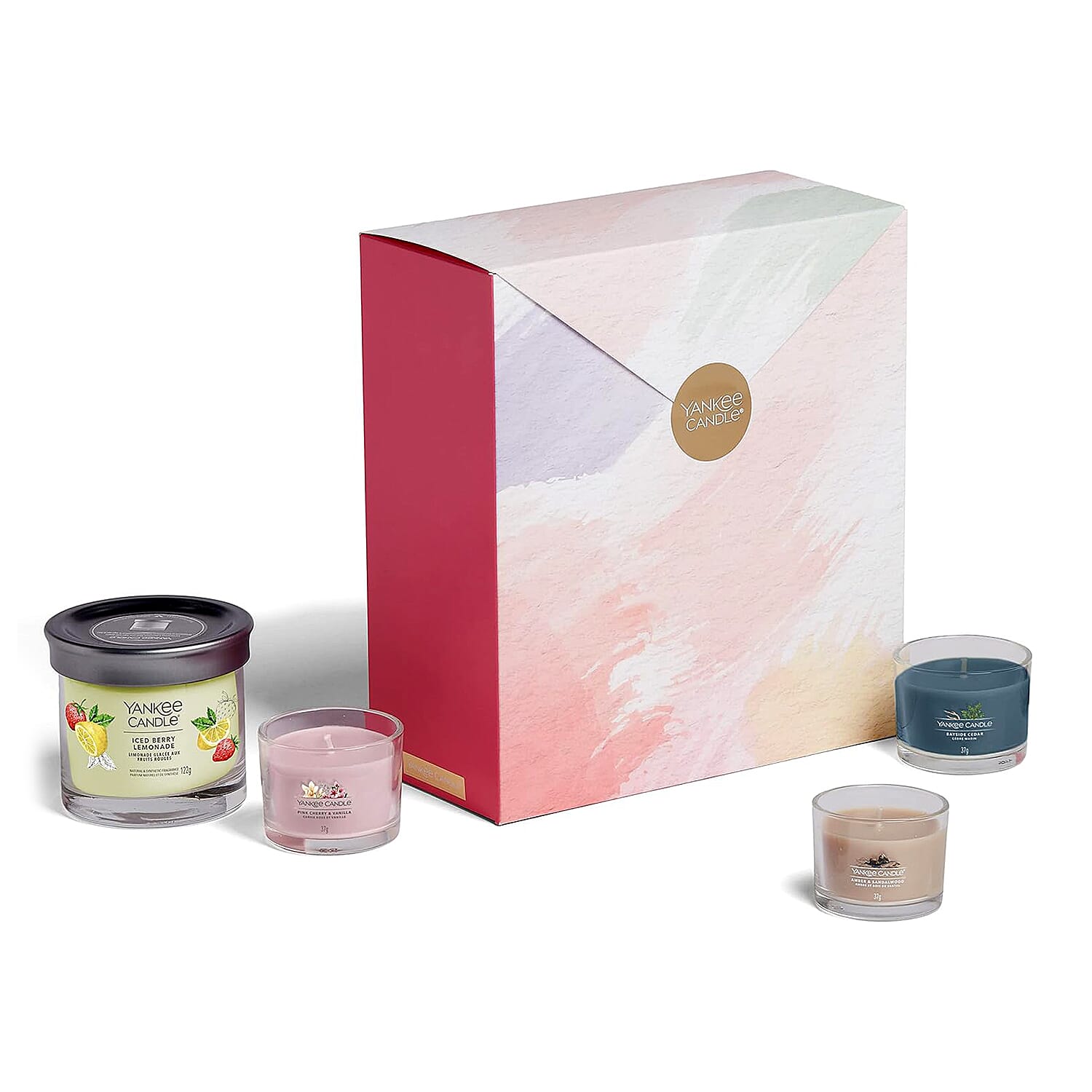 Yankee Candle Gift Set - 3 Scented Filled Votive Candles & 1 Signature Tumbler Candle