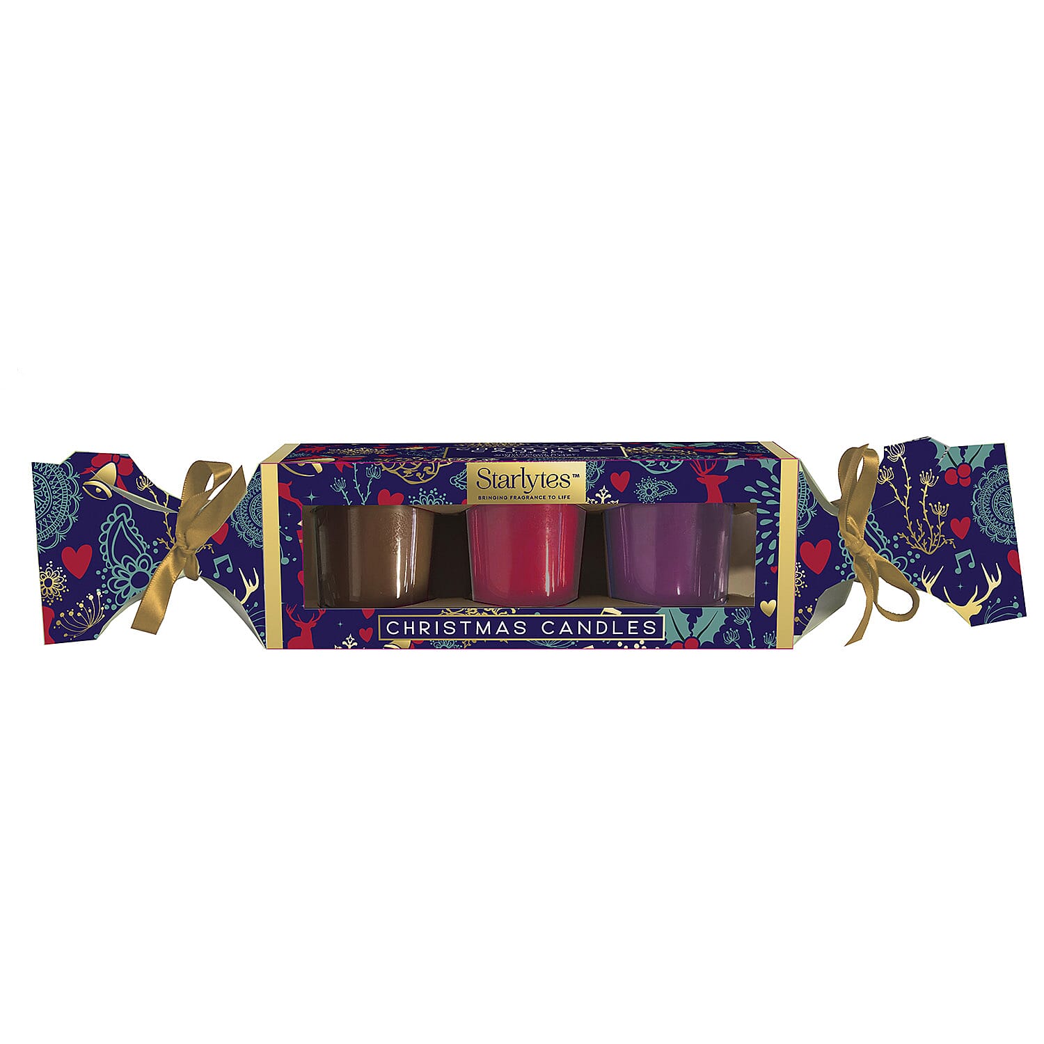 Christmas Closeout - Starlytes 3Pack Christmas Cracker Votives