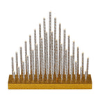 LED Candle Set (Size 33x7x32 cm) - Gold
