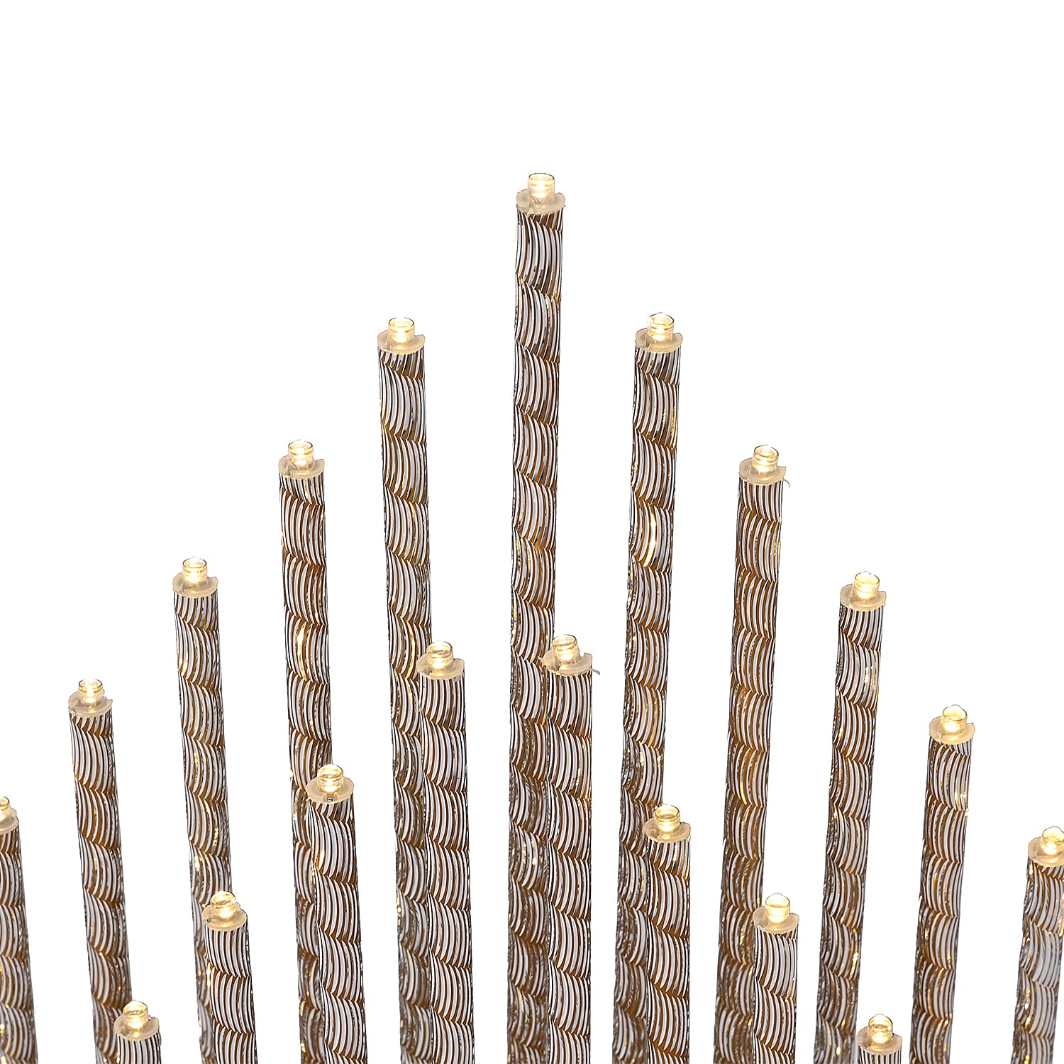 LED Candle Set (Size 33x7x32 cm) - Gold