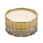 Aroma Glow Glass Jar Candles Oud Wood Scent (150g) (28hr Burn Time) - Green