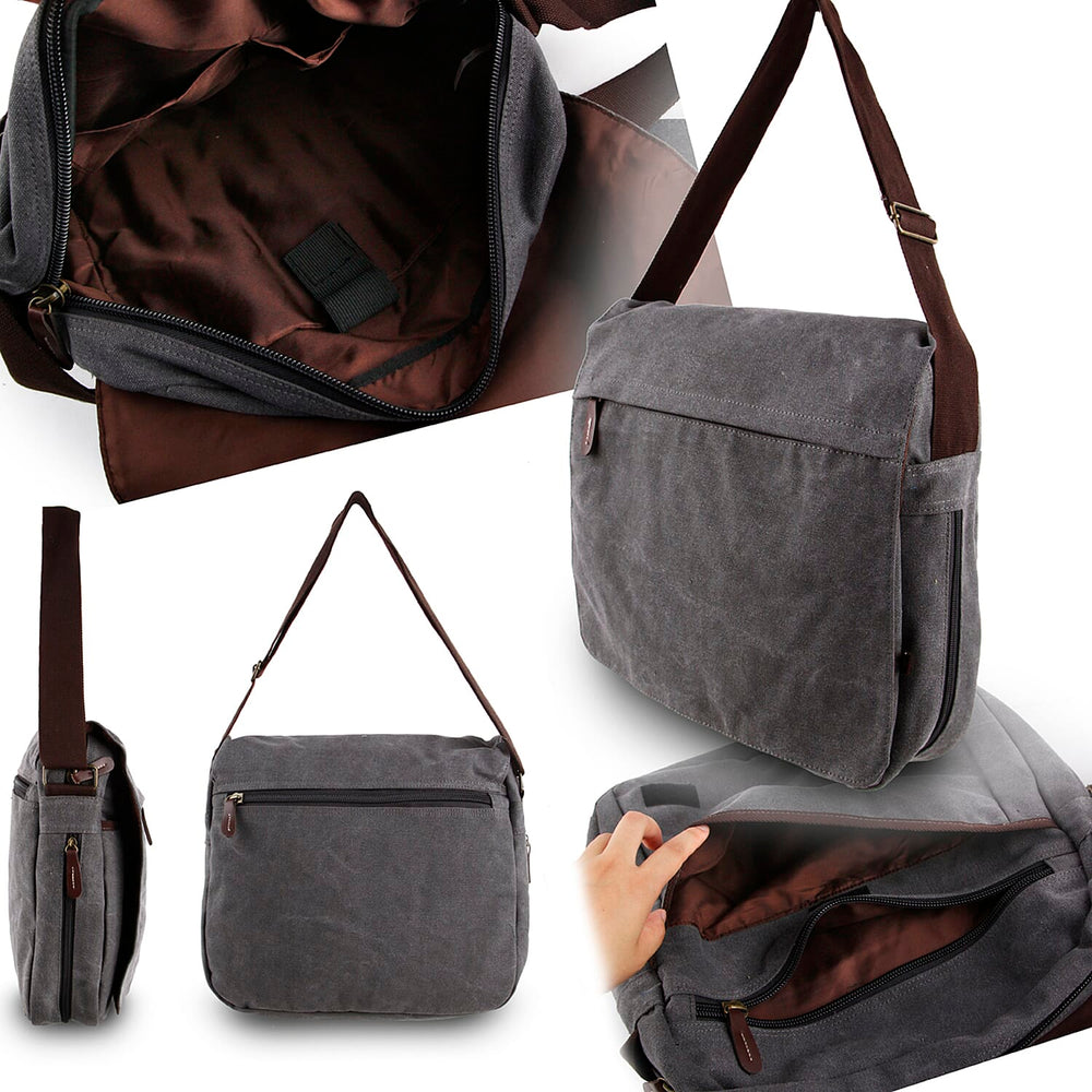 IW Canvas Luggage and Handbag Set (Size 36x9x39 cm) - Grey