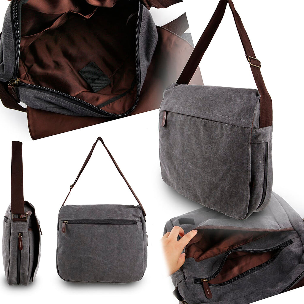 IW Canvas Luggage and Handbag Set (Size 36x9x39 cm) - Grey