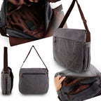 IW Canvas Luggage and Handbag Set (Size 36x9x39 cm) - Grey