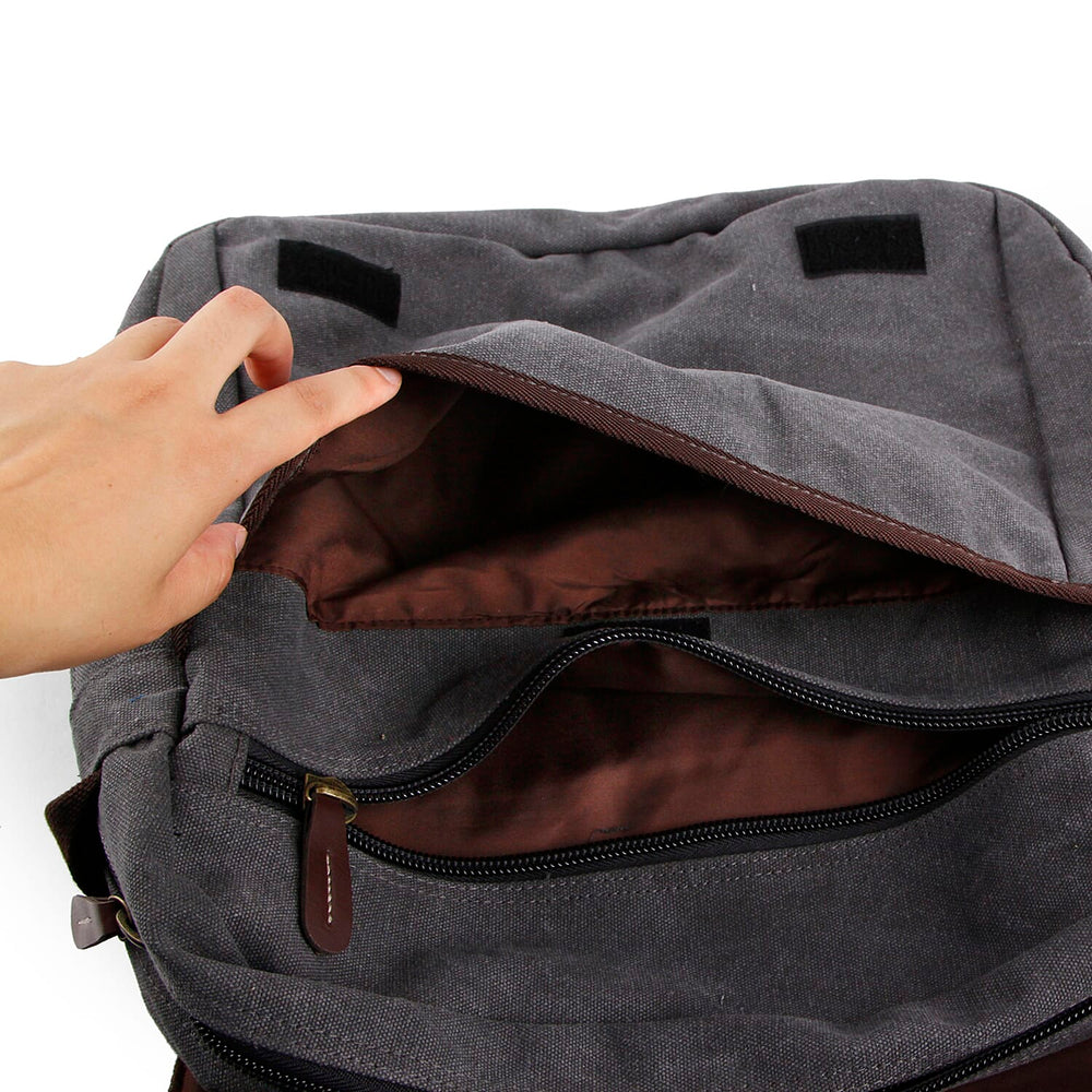 IW Canvas Luggage and Handbag Set (Size 36x9x39 cm) - Grey
