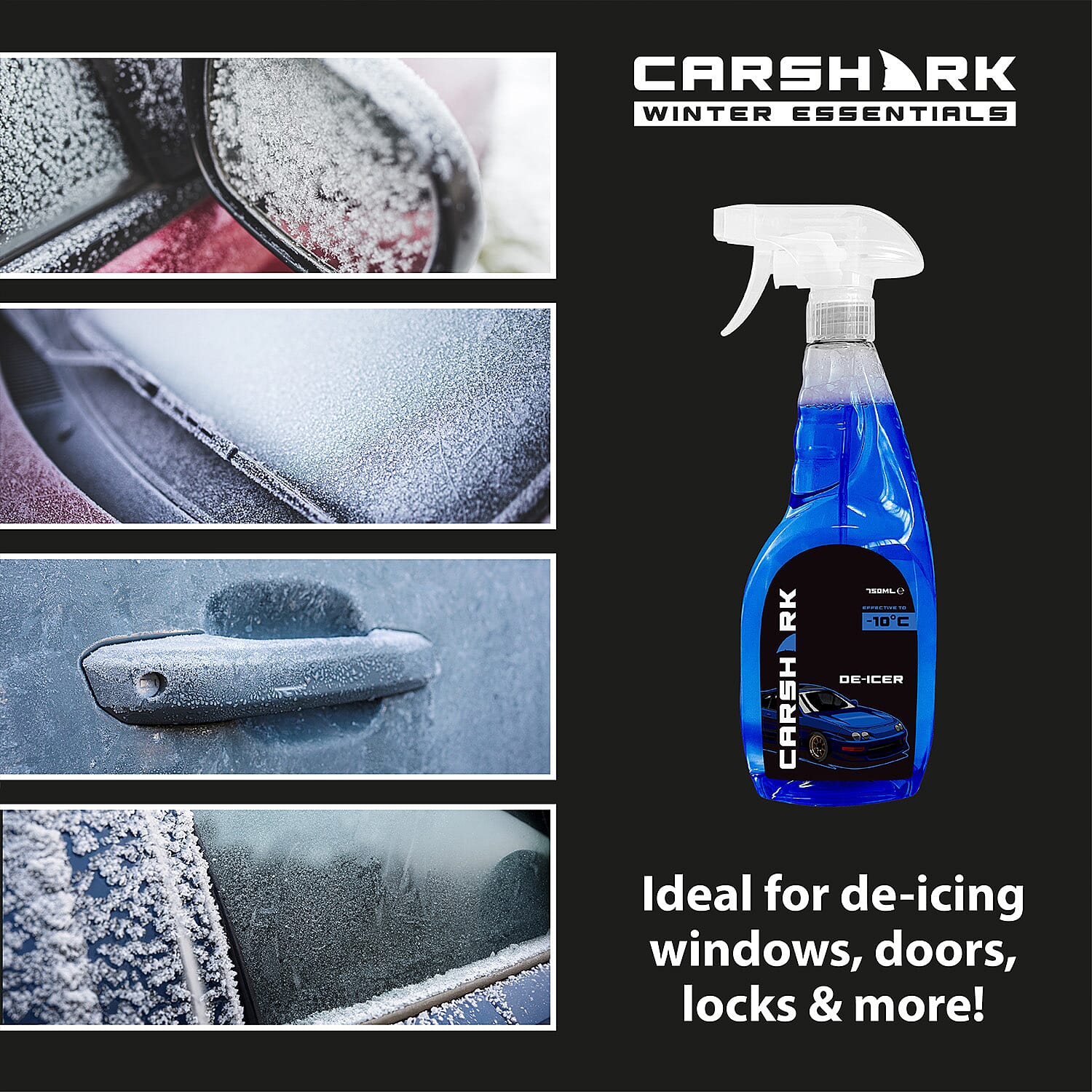 Car Shark Exterior Car Accessories (Size - One Size) - Blue
