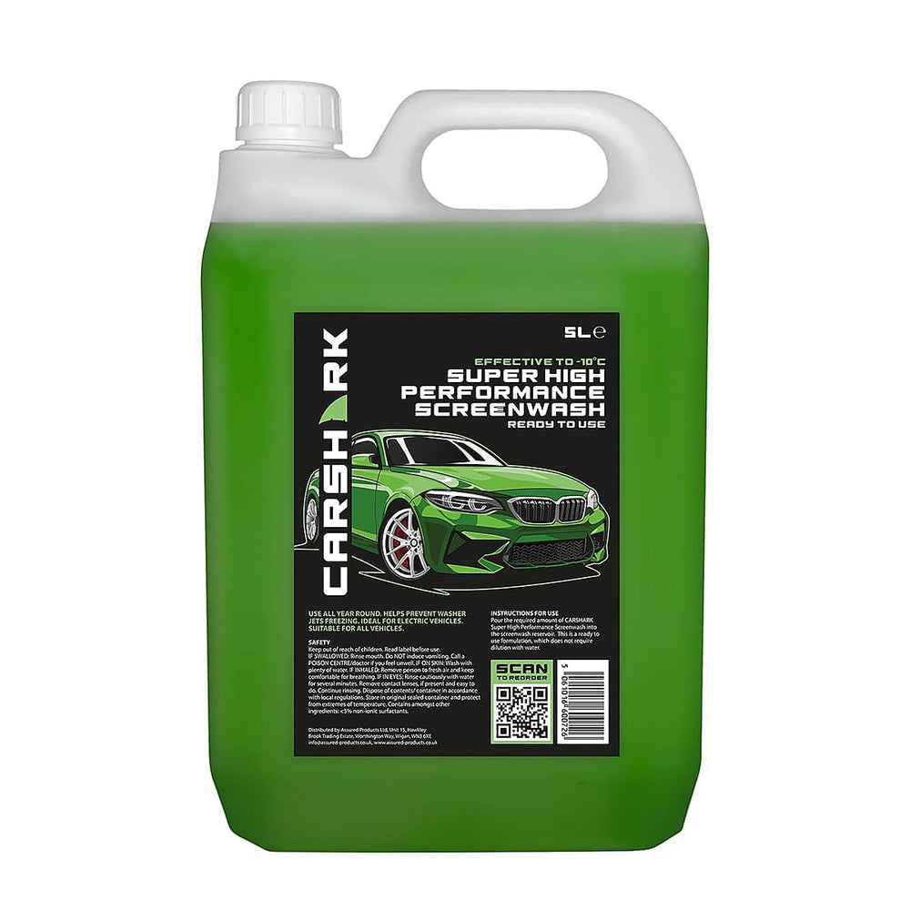 Car Shark High Performance Screen Wash (5L), Deicer (750ml) - 1 Demister Pad Kit - Blue - Multi