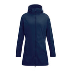 Regatta Womens Softshell Waterproof Longline Jacket with Detachable Hood (Size 14) - Navy